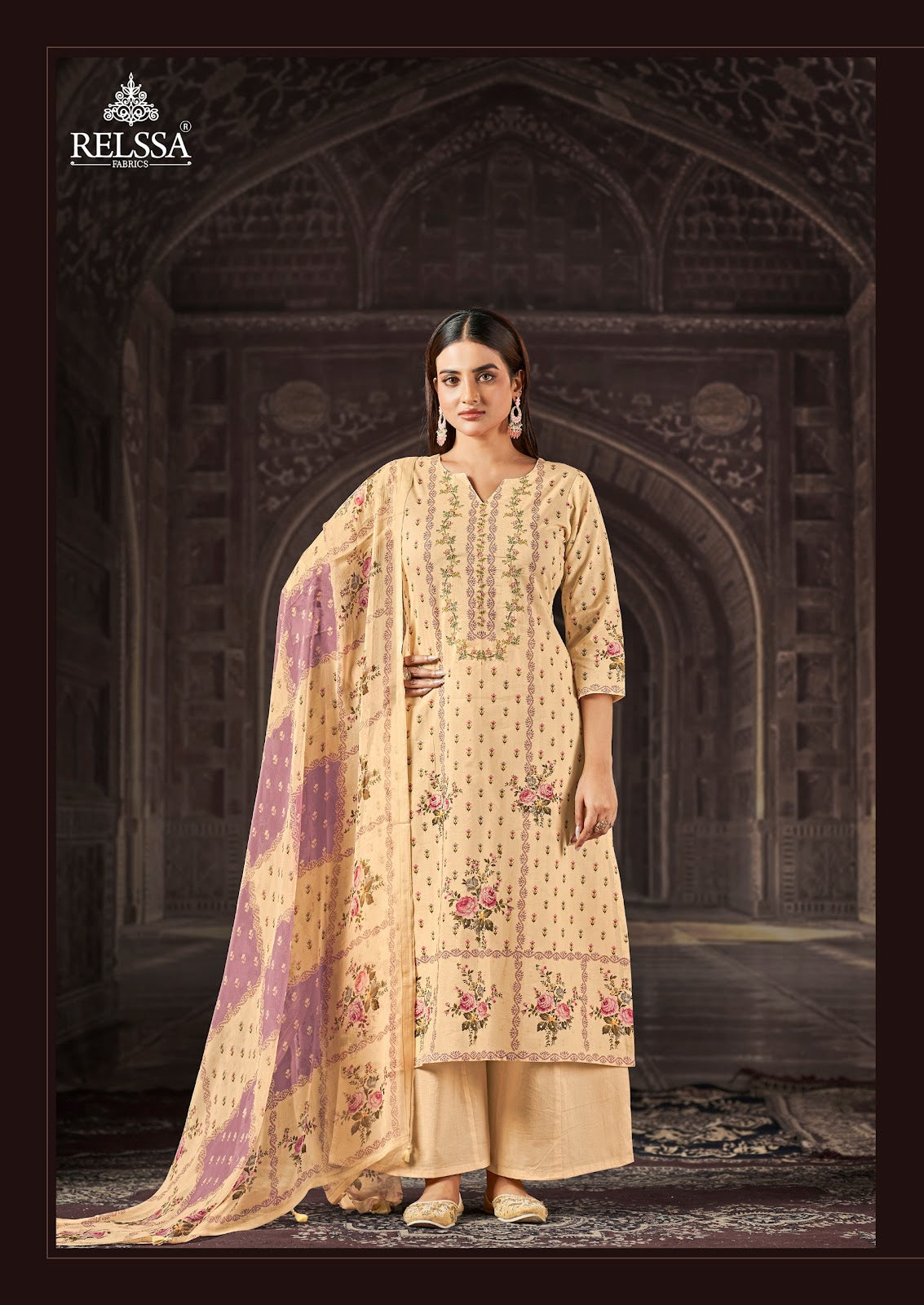 Aliza Relssa Fabrics Cotton Lawn Plazzo Style Suits Wholesale Price