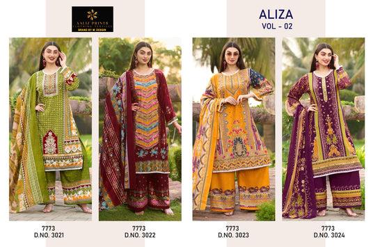 Aliza Vol 2 Aaliz Prints Cotton Karachi Salwar Suits Wholesale Rate