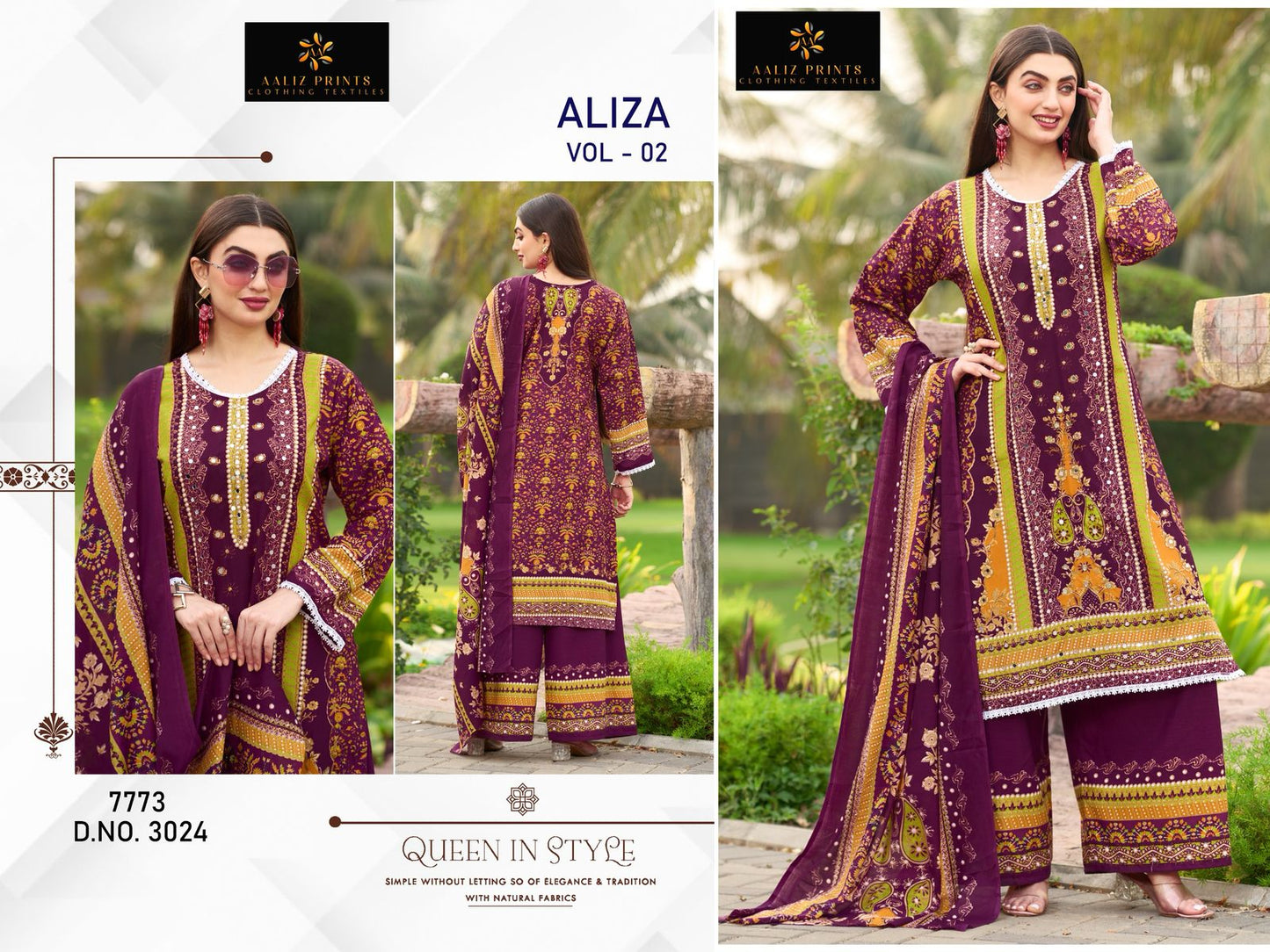 Aliza Vol 2 Aaliz Prints Cotton Karachi Salwar Suits Wholesale Rate