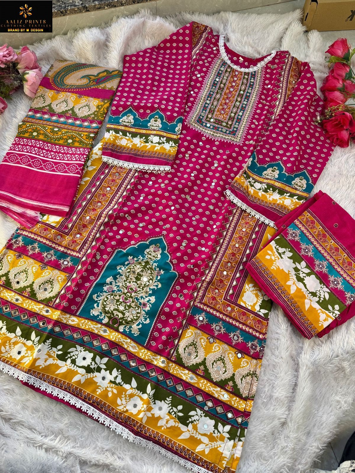 Aliza Vol 5 Aaliz Prints Cotton Karachi Salwar Suits Wholesaler