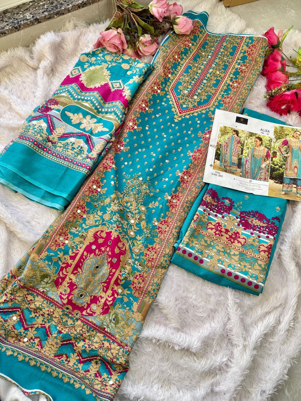 Aliza Vol 5 Aaliz Prints Cotton Karachi Salwar Suits Wholesaler