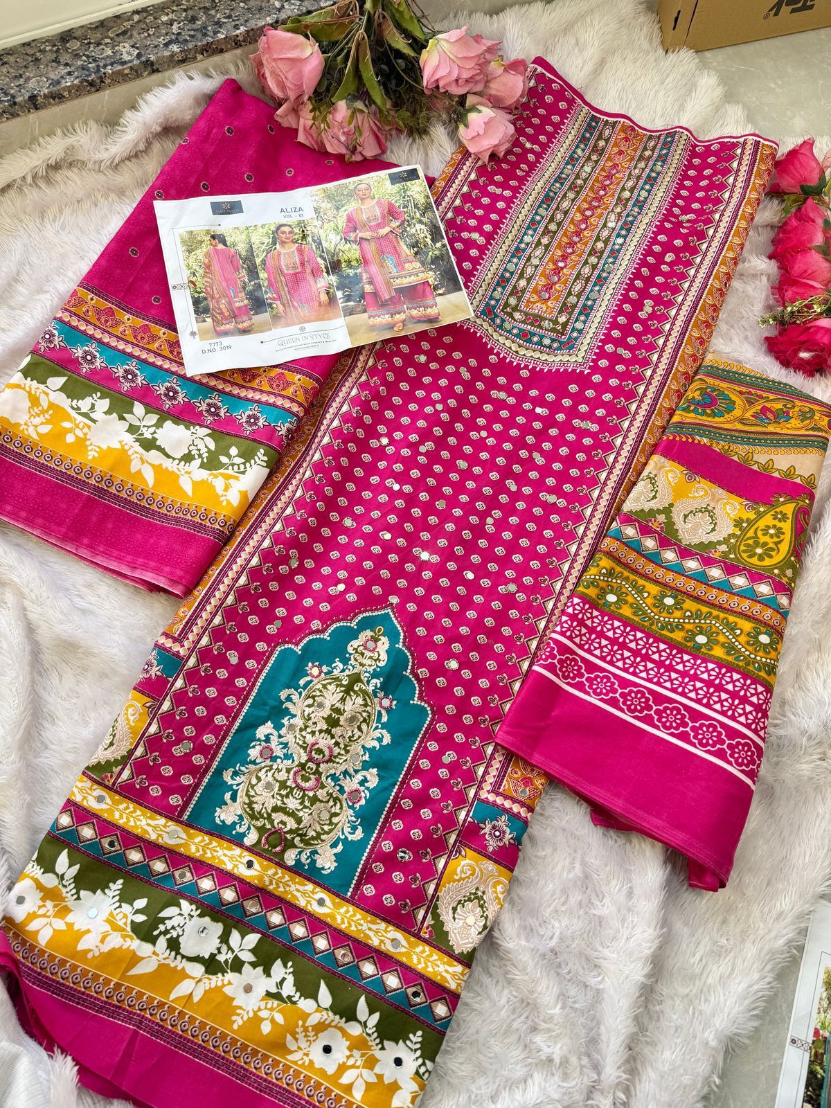 Aliza Vol 5 Aaliz Prints Cotton Karachi Salwar Suits Wholesaler