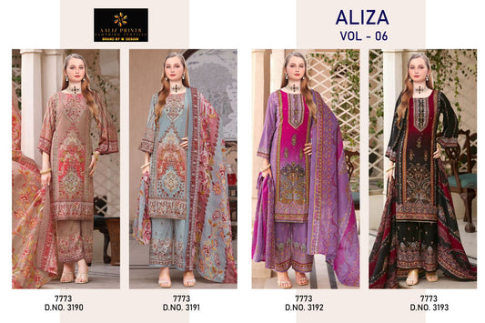 Aliza Vol 6 Aaliz Prints Cotton Karachi Salwar Suits Manufacturer India