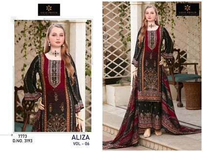 Aliza Vol 6 Aaliz Prints Cotton Karachi Salwar Suits Manufacturer India