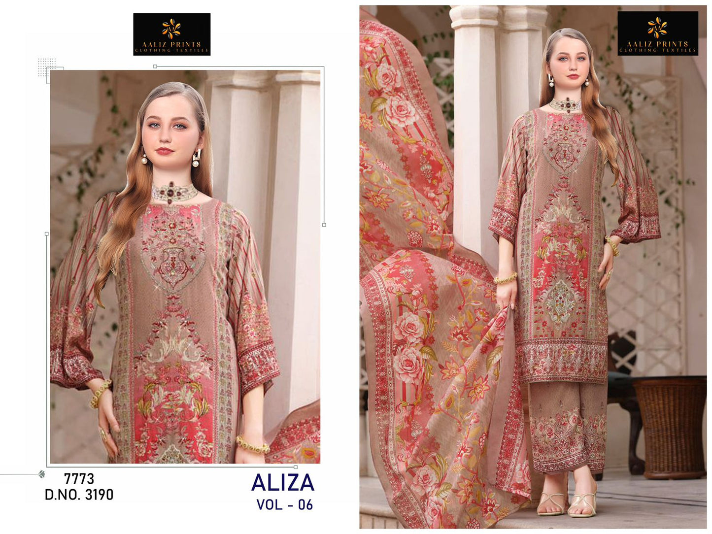 Aliza Vol 6 Aaliz Prints Cotton Karachi Salwar Suits Manufacturer India