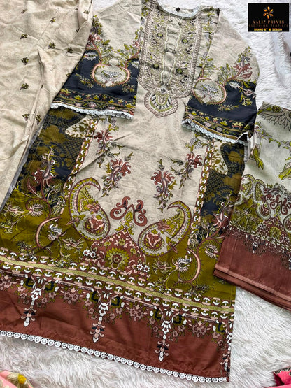 Aliza Vol 8 Aaliz Prints Soft Cotton Karachi Readymade Suits Manufacturer India