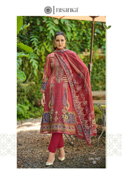 Alizeh Nisanka Lawn Cotton Karachi Salwar Suits Manufacturer