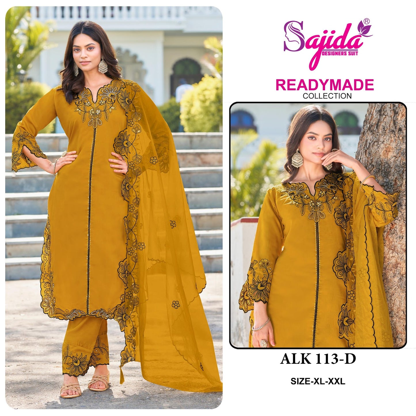 Alk 113 Sajida Roman Silk Pakistani Readymade Suits Wholesale Rate