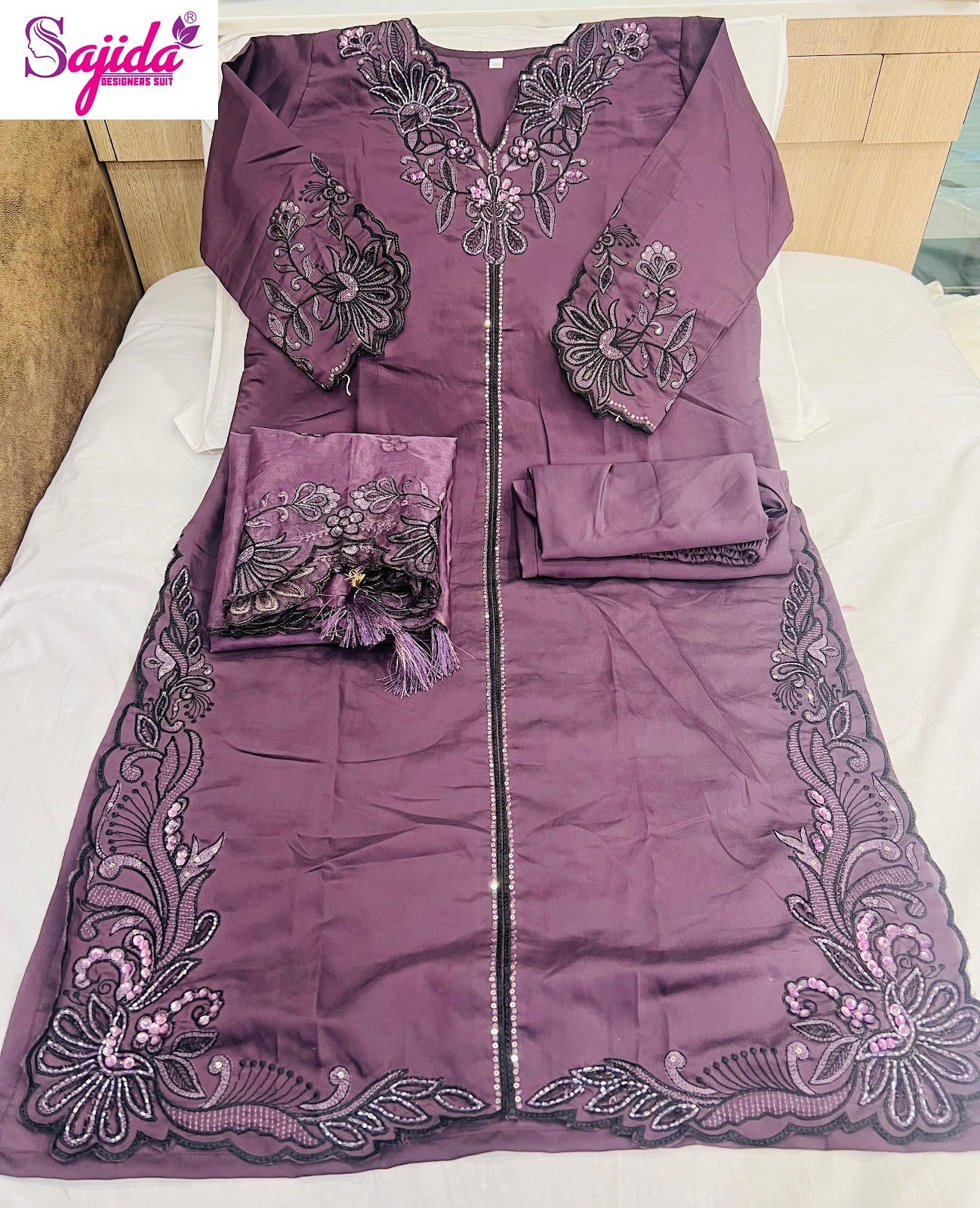 Alk 113 Sajida Roman Silk Pakistani Readymade Suits Wholesale Rate