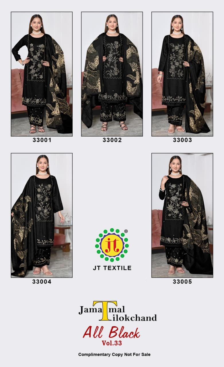 All Black Vol 33 Jt Rayon Pant Style Suits Manufacturer Gujarat