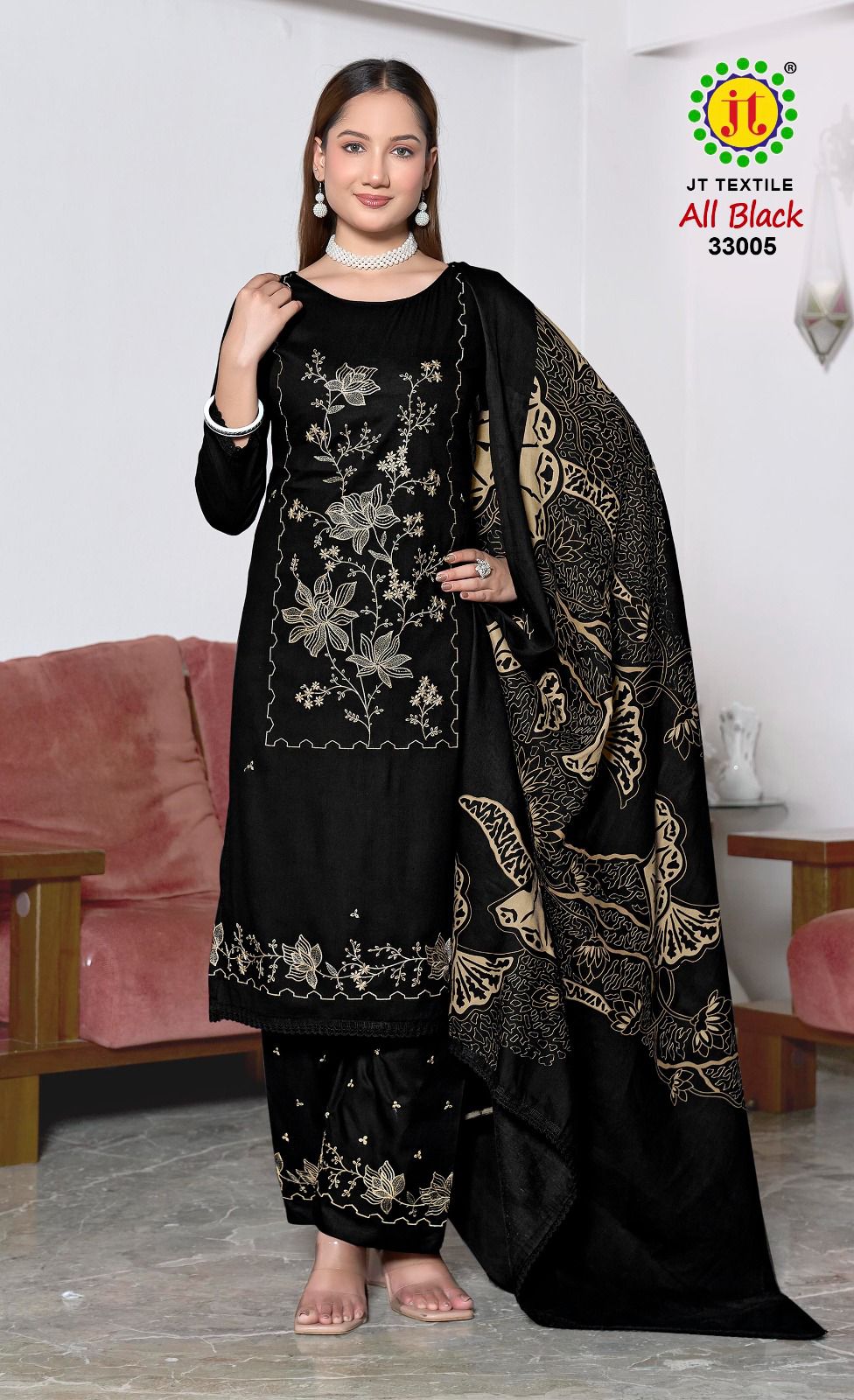 All Black Vol 33 Jt Rayon Pant Style Suits Manufacturer Gujarat