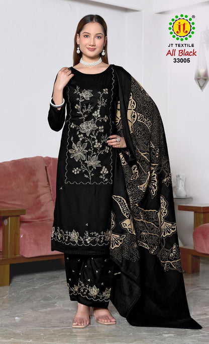 All Black Vol 33 Jt Rayon Pant Style Suits Manufacturer Gujarat