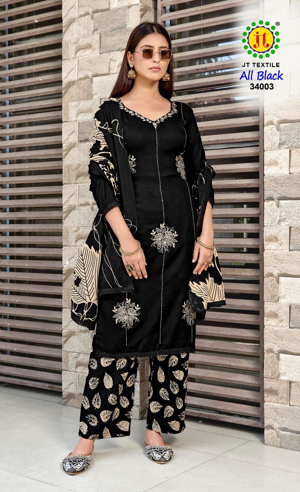 All Black Vol 34 Jt Karachi Salwar Suits Exporter India