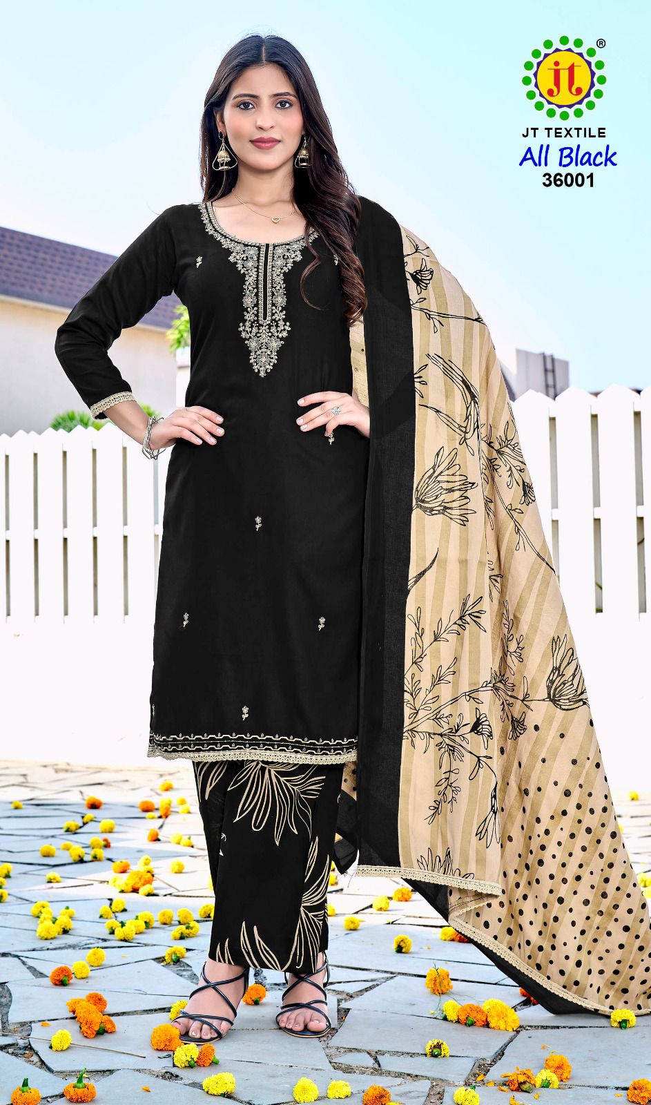 All Black Vol 36 Jt Rayon Pant Style Suits Manufacturer India