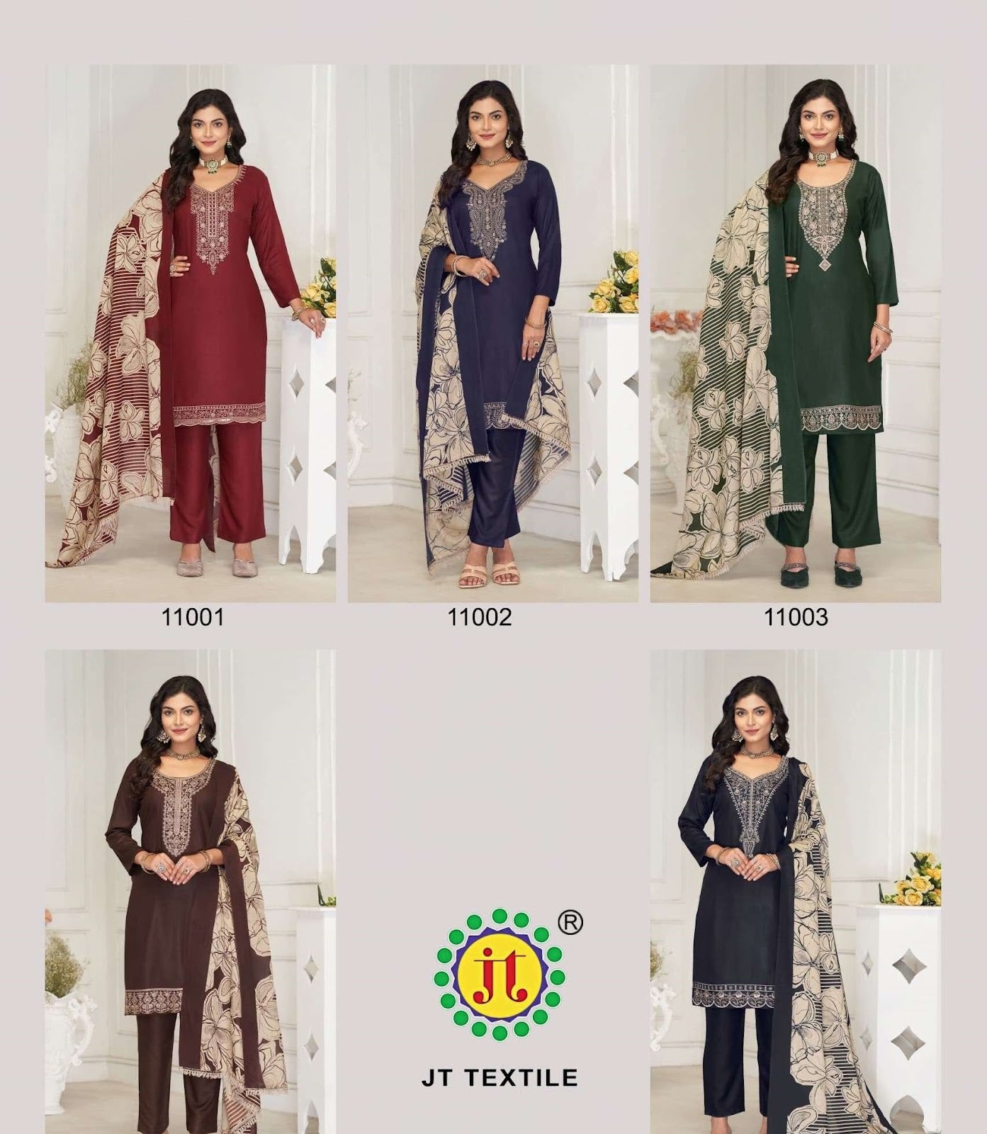 All Ever Vol 11 Jt Rayon Pant Style Suits Supplier India