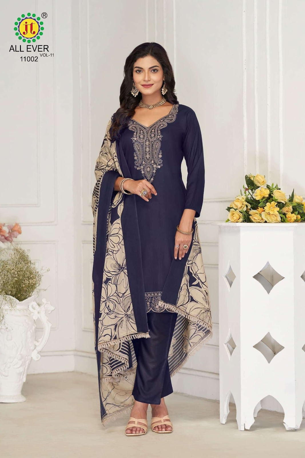 All Ever Vol 11 Jt Rayon Pant Style Suits Supplier India