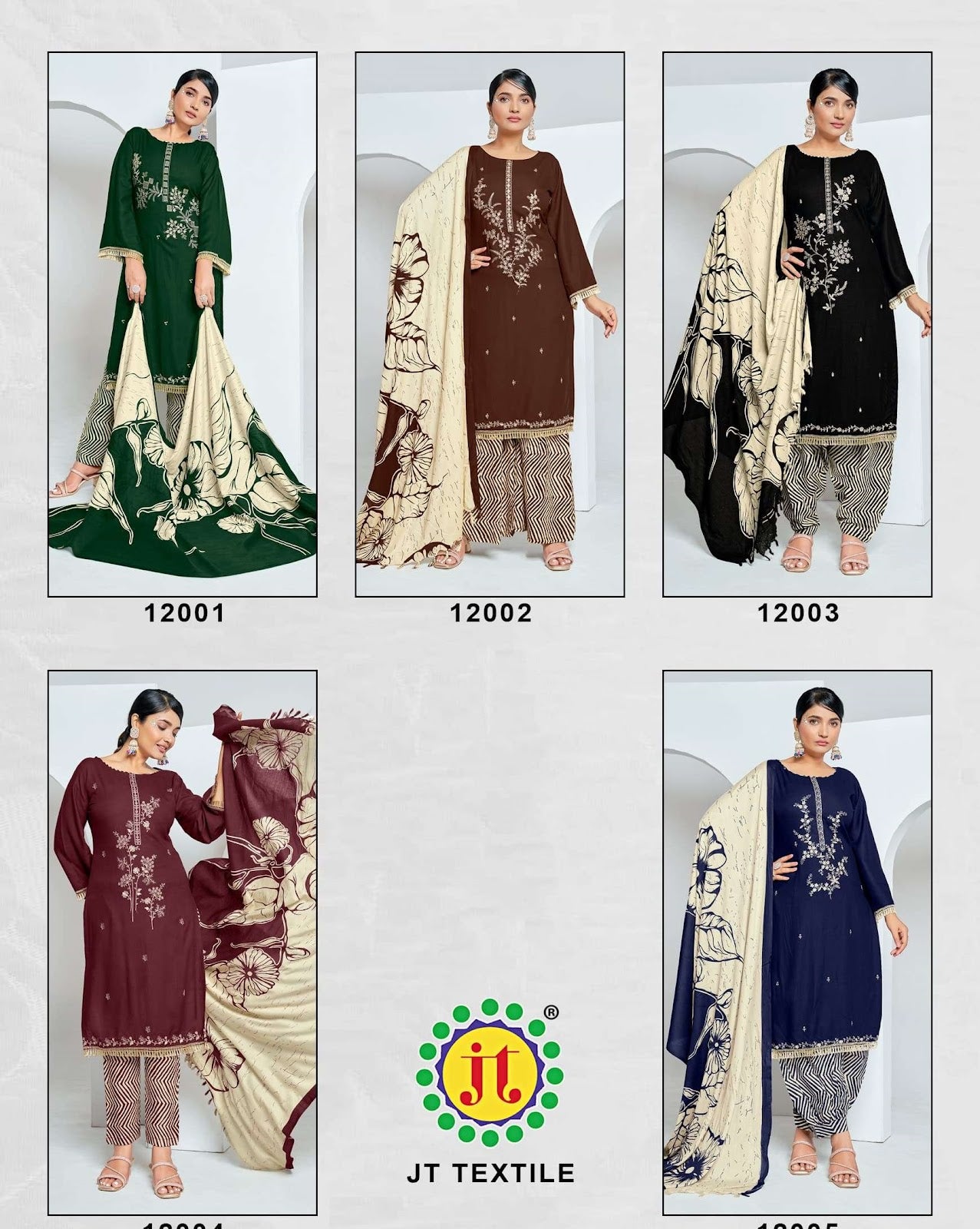 All Ever Vol 12 Jt Rayon Pant Style Suits Exporter India