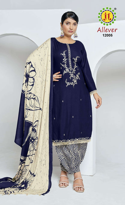 All Ever Vol 12 Jt Rayon Pant Style Suits Exporter India