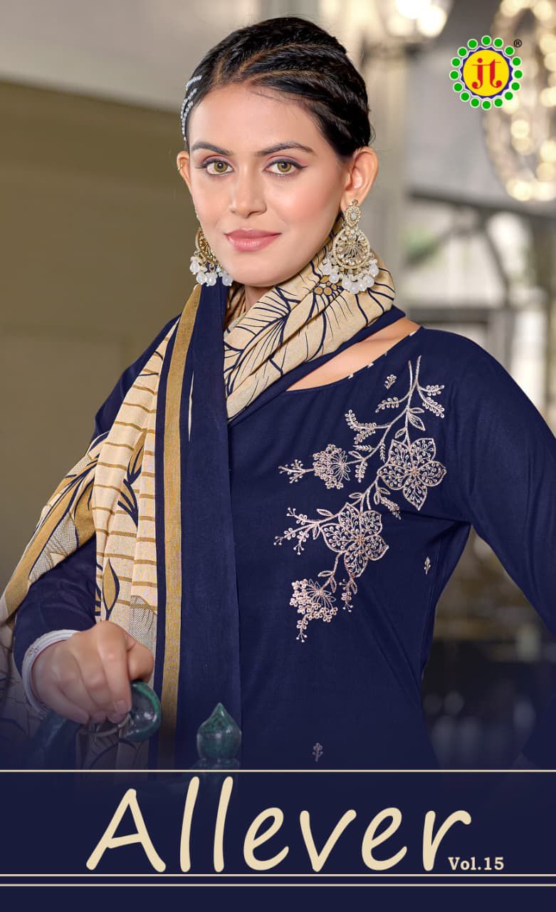 All Ever Vol 15 Jt Rayon Pant Style Suits Wholesaler