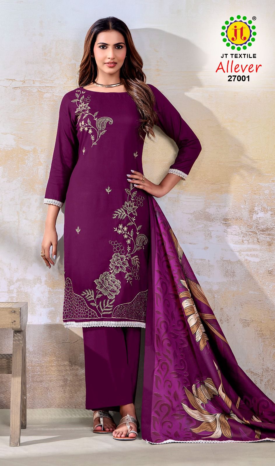 Allever Vol 27 Jt Rayon Pant Style Suits Wholesale Price