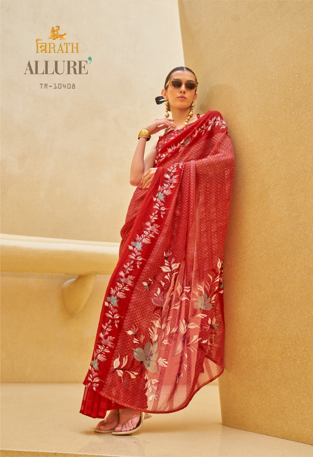 Allure Trirath Georgette Sarees Manufacturer Ahmedabad