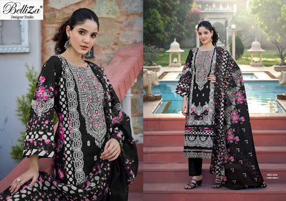 Almarina Vol 4 Belliza Designer Studio Pure Cotton Karachi Salwar Suits Supplier Gujarat