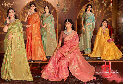 Almond Linen Saroski Vol 2 Saroj Linen Cotton Sarees Wholesaler India