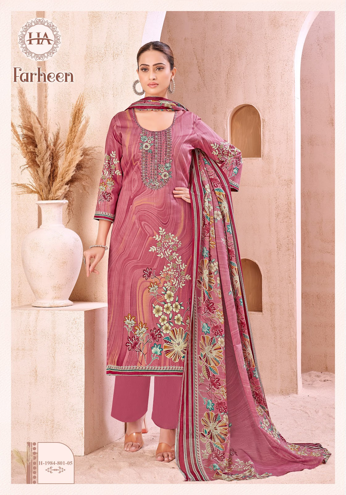 Alok Farheen Harshit Fashion Pure Zam Karachi Salwar Suits Wholesaler Ahmedabad