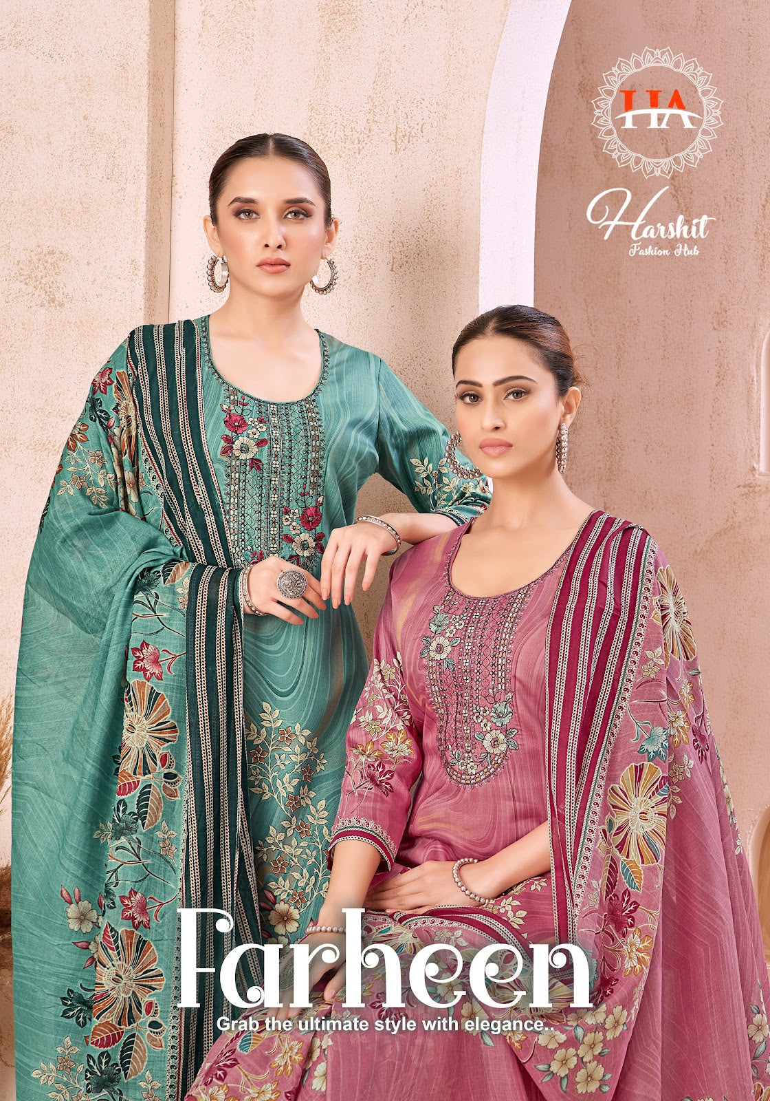 Alok Farheen Harshit Fashion Pure Zam Karachi Salwar Suits Wholesaler Ahmedabad