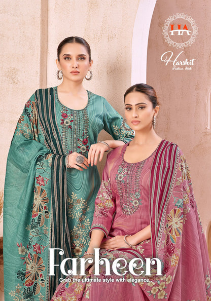 Alok Farheen Harshit Fashion Pure Zam Karachi Salwar Suits Wholesaler Ahmedabad