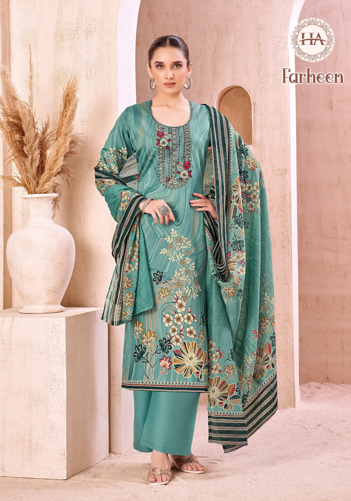 Alok Farheen Harshit Fashion Pure Zam Karachi Salwar Suits Wholesaler Ahmedabad