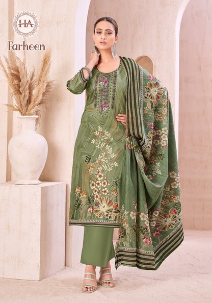 Alok Farheen Harshit Fashion Pure Zam Karachi Salwar Suits Wholesaler Ahmedabad