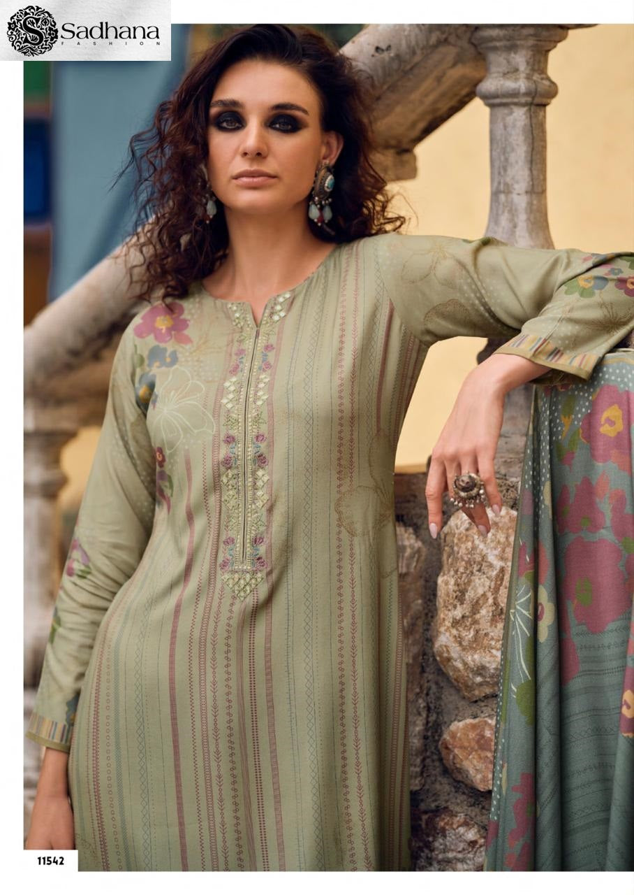 Alona Sadhana Pashmina Suits Manufacturer Gujarat