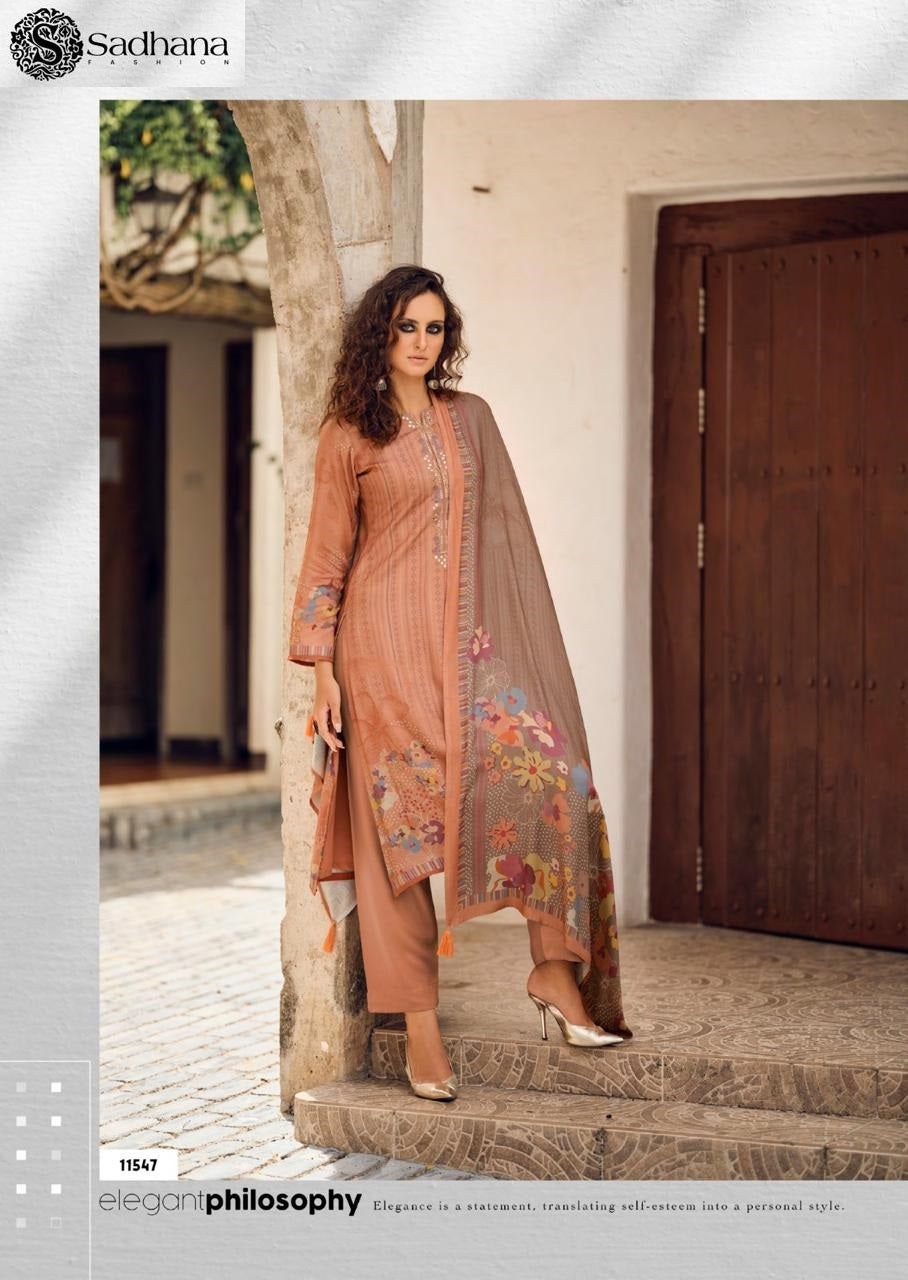 Alona Sadhana Pashmina Suits Manufacturer Gujarat