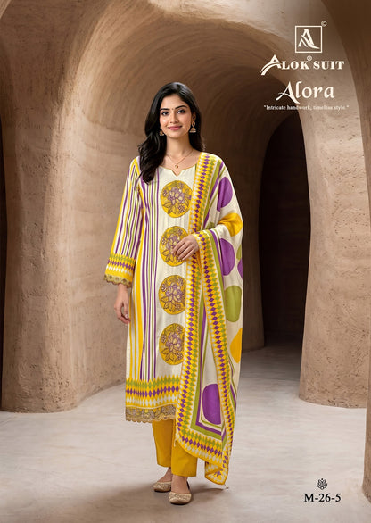 Alora Alok Viscose Maslin Karachi Salwar Suits Manufacturer Ahmedabad