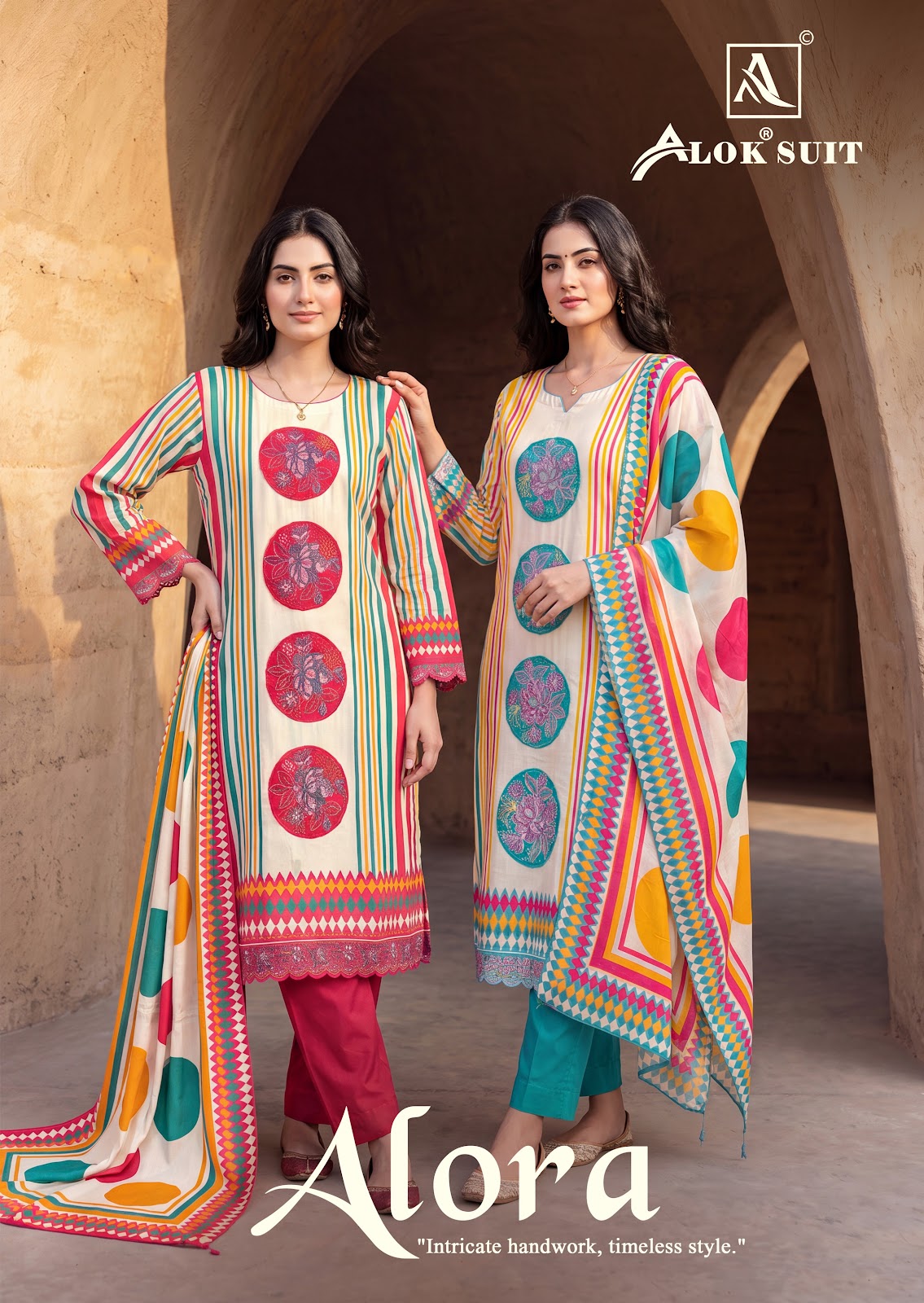Alora Alok Viscose Maslin Karachi Salwar Suits Manufacturer Ahmedabad