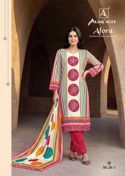 Alora Alok Viscose Maslin Karachi Salwar Suits Manufacturer Ahmedabad