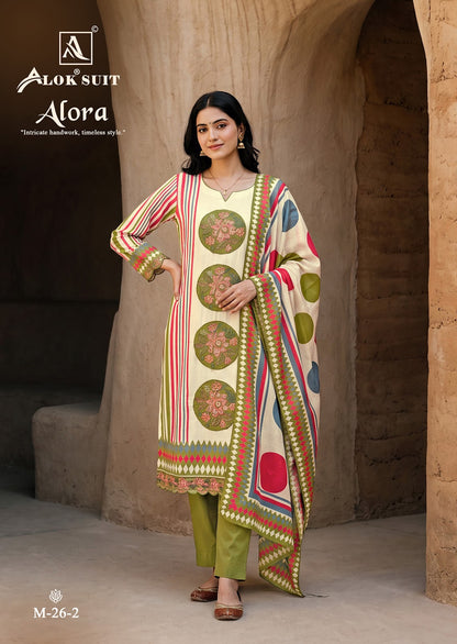 Alora Alok Viscose Maslin Karachi Salwar Suits Manufacturer Ahmedabad