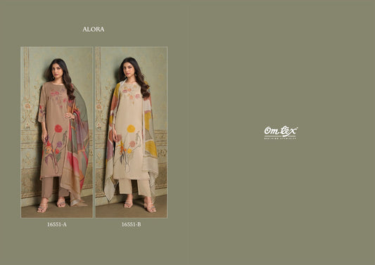 Alora Omtex Organza Pant Style Suits Wholesaler Ahmedabad