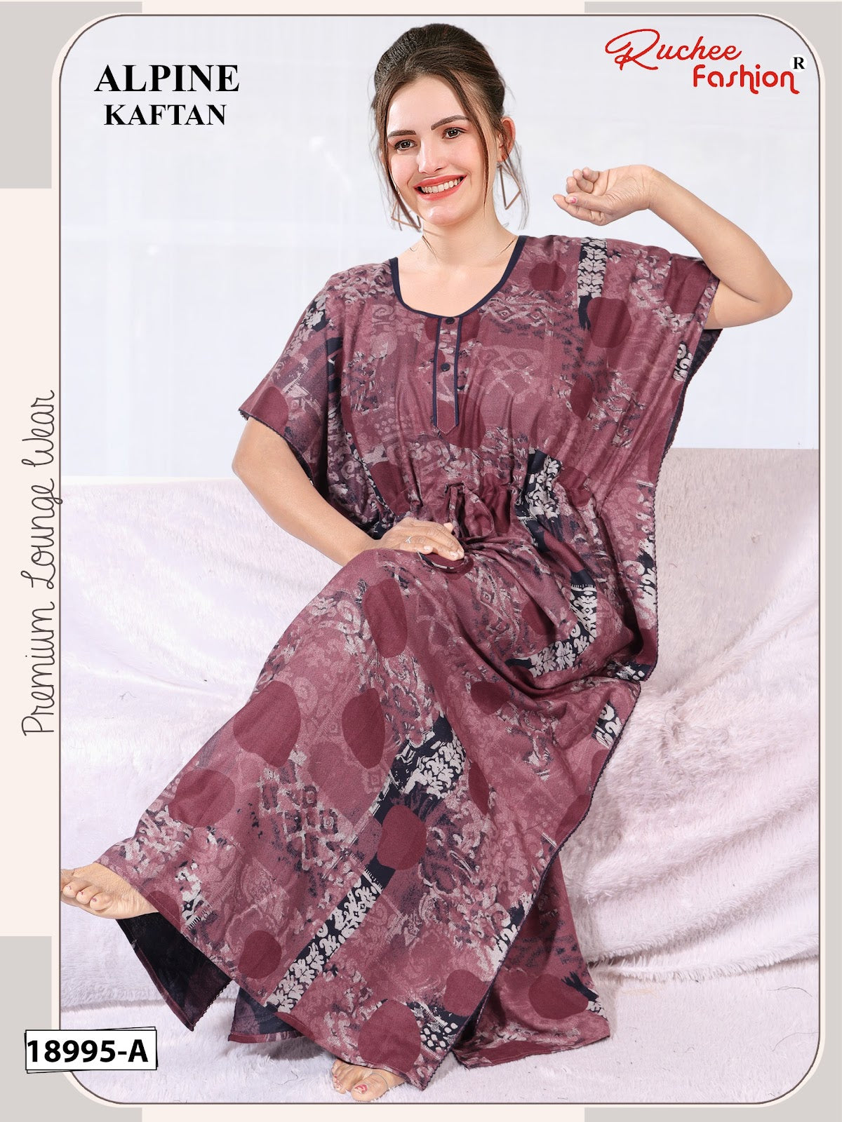 Alpine 020326 Ruchee Fashion Kaftan Nighty Manufacturer India