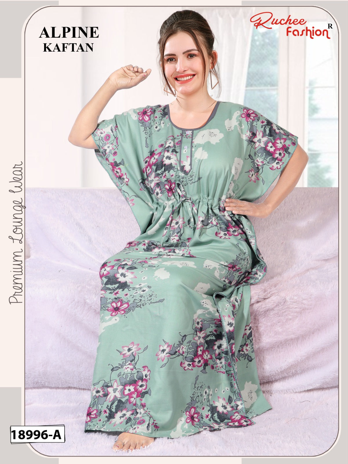 Alpine 020326 Ruchee Fashion Kaftan Nighty Manufacturer India