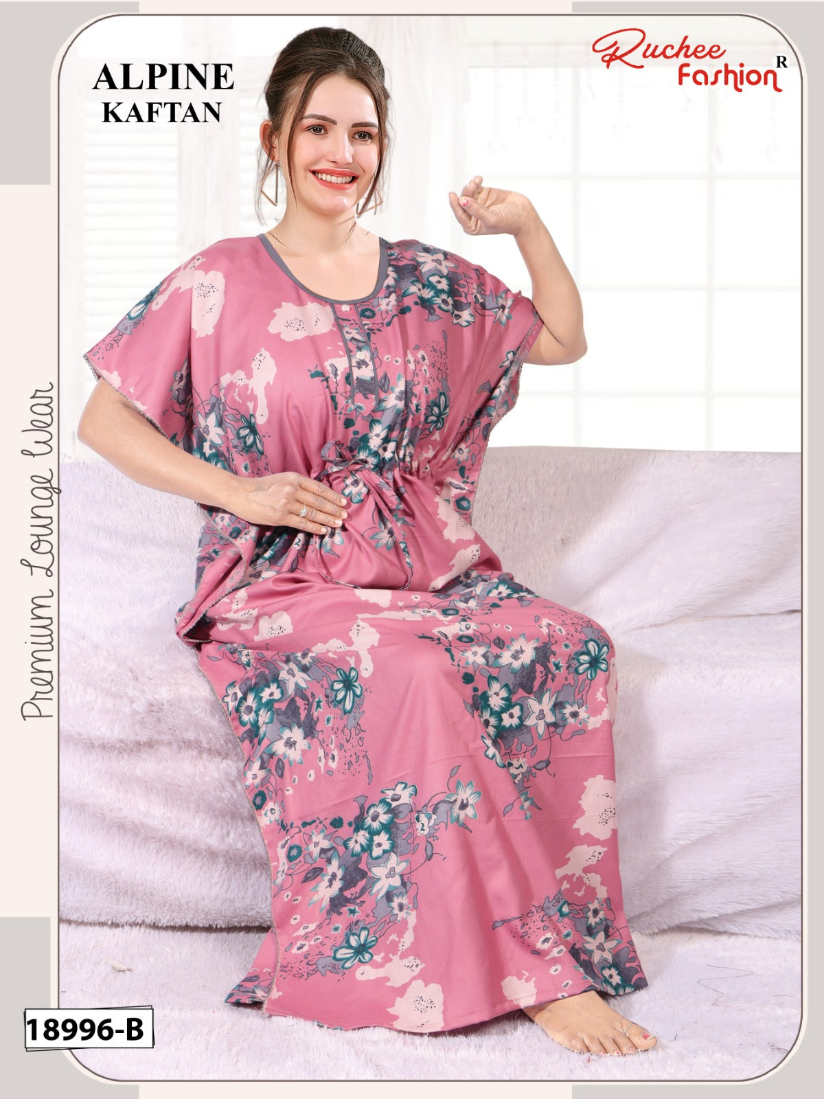 Alpine 020326 Ruchee Fashion Kaftan Nighty Manufacturer India