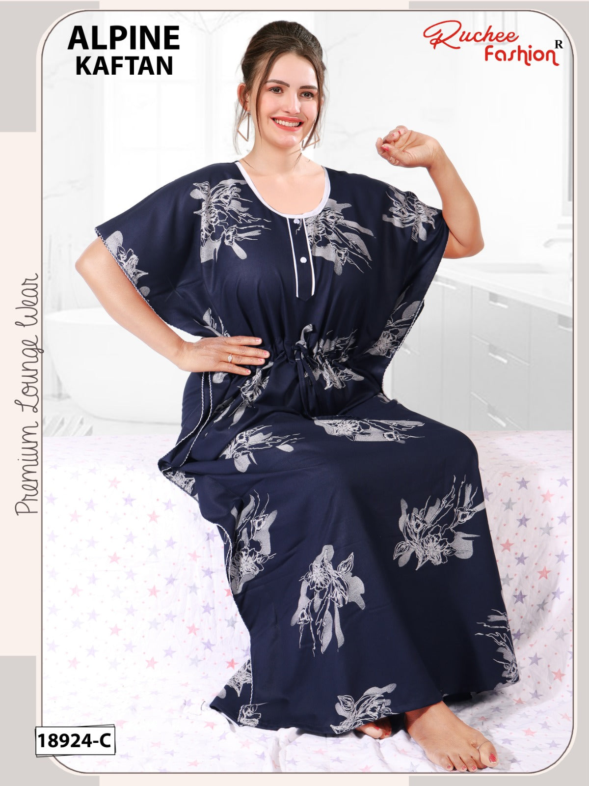 Alpine 020326 Ruchee Fashion Kaftan Nighty Manufacturer India