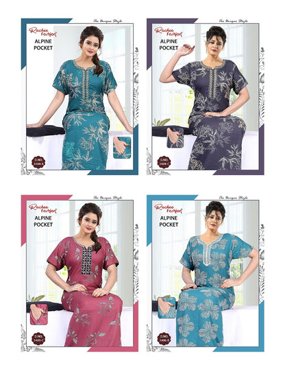 Alpine 050725 Ruchee Fashion Night Gowns Wholesale Price