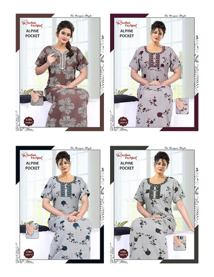 Alpine 050725 Ruchee Fashion Night Gowns Wholesale Price