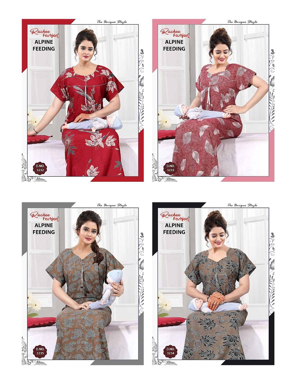 Alpine 052725 Ruchee Fashion Feeding Night Gown Supplier