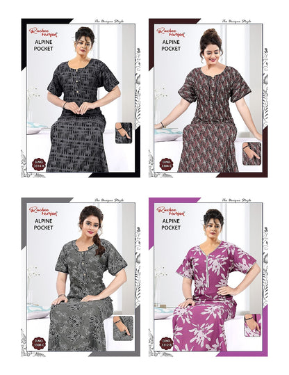 Alpine 060725 Ruchee Fashion Night Gowns Manufacturer Gujarat