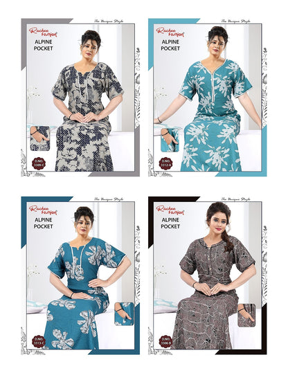 Alpine 060725 Ruchee Fashion Night Gowns Manufacturer Gujarat