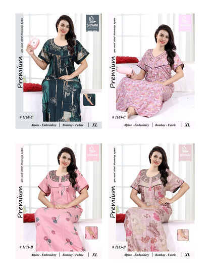 Alpine 0611 Shivani Bombay Night Gowns Supplier India
