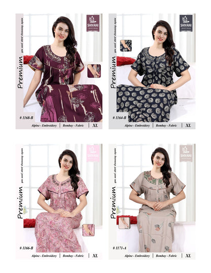 Alpine 0611 Shivani Bombay Night Gowns Supplier India